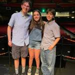 Mercer Island High School winning actors at The Fifth Avenue Theatre education awards virtual event were, from left to right, Kyle Gerstel, Molly Atkinson and Devon Benaroya. Photo courtesy of Megan Atkinson