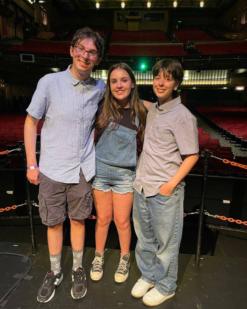 Mercer Island High School winning actors at The Fifth Avenue Theatre education awards virtual event were, from left to right, Kyle Gerstel, Molly Atkinson and Devon Benaroya. Photo courtesy of Megan Atkinson