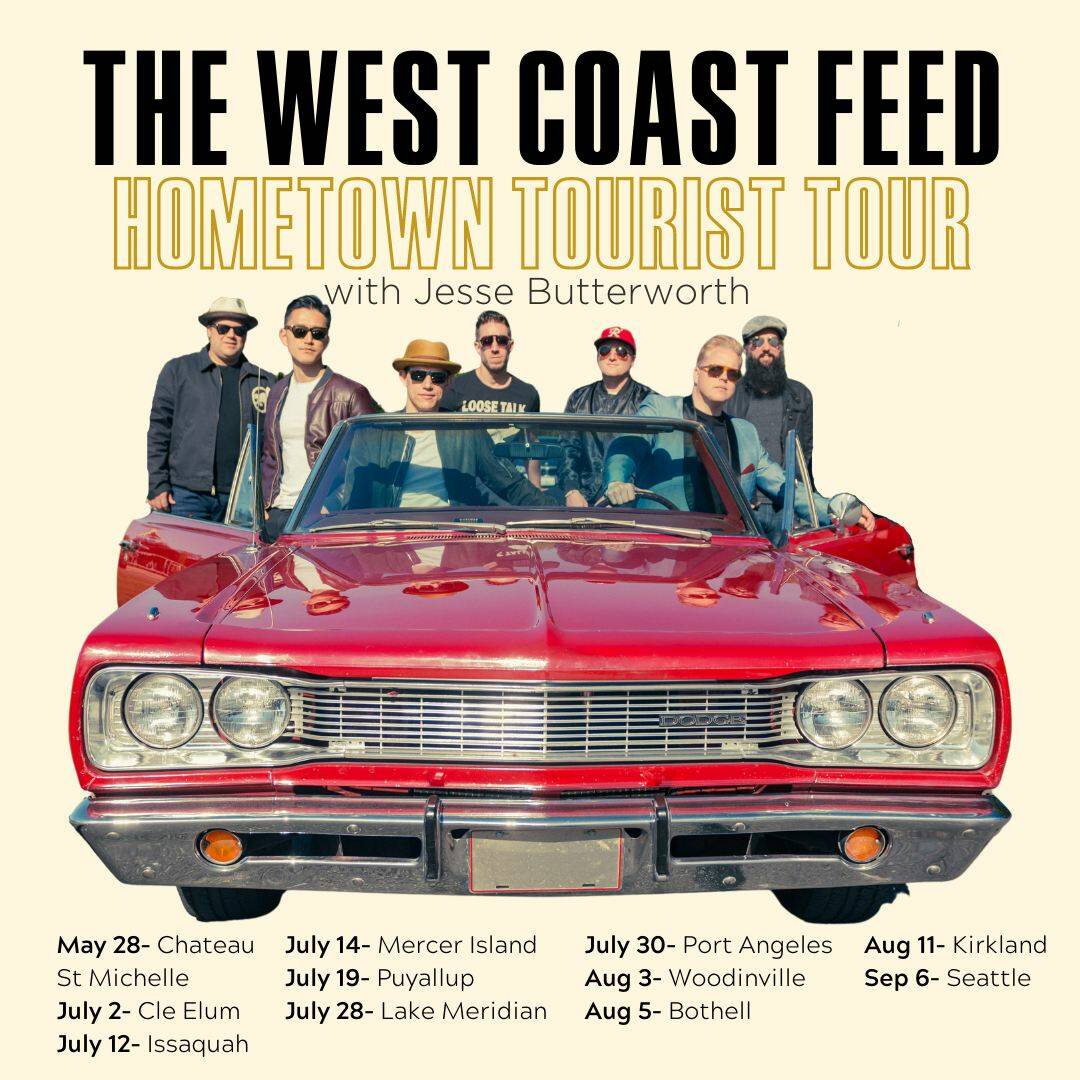 The West Coast Feed will be the first band out of the gate at Mostly Music in the Park, which will take place from 6-7:30 p.m. on Thursdays starting July 14 at Mercerdale Park. According to its website, The West Coast Feed sounds like a Bruno Mars and Bruce Springsteen dance party. The series lineup will also feature: July 21, Great American Trainwreck; July 28, Outside The Lines; Aug. 4, Portage Bay Big Band; and Aug. 11, No Rules. For more information, visit www.mercerisland.gov/mmip. Facebook photo