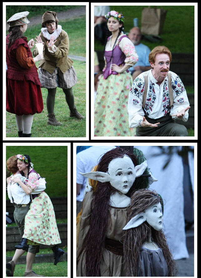 Actors perform A Midsummer Nights Dream outdoors on July 14. Andy Nystrom/ staff photos