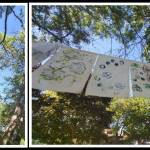 In recent weeks, children and adults printed colorful patterns  made with fruits and vegetables  have been hanging from the trees bordering Mercerdale Park as part of the Community Flags Art Project presented by the Mercer Island Visual Arts League (MIVAL). The flags came to life at Summer Celebration on July 9 and others can participate in the project by picking up a flag at the MIVAL Gallery from noon to 6 p.m. Wednesday-Saturday and noon to 4 p.m. Sunday in the Avellino Building at 2836 78th Ave. SE. The project is supported by the city of Mercer Island and the Mercer Island Community Fund. Also on tap for MIVAL this summer is its 48th annual Junior Art Show from July 18-Sept. 9 at the Mercer Island Community and Event Center, 8236 SE 24th St. Hours are from 10 a.m. to 7 p.m. Monday–Thursday and 10 a.m. to 5 p.m. Friday-Saturday. A reception and awards ceremony for the artists will take place at 11 a.m. July 23. Andy Nystrom/ staff photos
