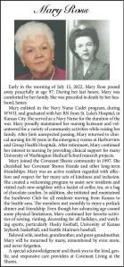 Mary Ross | Obituary