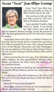 Suzan "Suzie" Jean Allyn Scaringi | Obituary