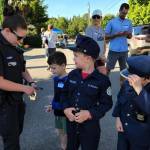 Mercer Island Police Department officers rolled out into city neighborhoods to meet with residents during National Night Out on Aug. 2 in an effort to strengthen community connection. Photo courtesy of the Mercer Island Police Department
