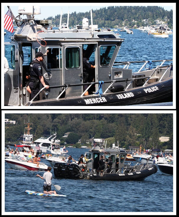 Mercer Island Police Department (MIPD) Marine Patrol units were out and about on Lake Washington during the Seafair Weekend Festival from Aug. 5-7. We commend the dedication and teamwork of our officers and surrounding agencies, which resulted in zero serious injuries or critical incidents in our waters. Special thanks to our Tactical Dispatch team from NORCOM 911, managing busy radio channels for us all weekend, MIPD noted. Andy Nystrom/ staff photos