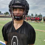 Mercer Island High School running back and safety Vince Catano. Andy Nystrom/ staff photo
