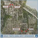 The Mercer Island sites that have been selected for the citys future traffic signal safety improvement project are: Southeast 27th Street at 77th and 78th avenues southeast and Southeast 40th Street at Island Crest Way and 86th Avenue Southeast. Courtesy of the city of Mercer Island