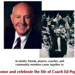 An estimated 300 people gathered to celebrate the life and career of legendary Mercer Island High School boys basketball head coach Ed Pepple on Oct. 1 in the school gymnasium. Pepple passed away from cancer at the age of 88 on Sept. 14, 2020. Attendees at the emotional event  which featured a host of speakers, video recordings and a traditional blackout segment to honor Pepple with the lights turned out  included family members, players, coaches, administrators and fans spanning Pepples entire 42-year Islander coaching career. Organizers handed out attitude pins to people at the door, something Pepple gave to his teams during their preseason retreats to emphasize that attitude is everything. A reception followed at the Island VFW hall and featured copious stories and fond memories exchanged across generations with Pepple family memorabilia on display. Courtesy photos from the event program