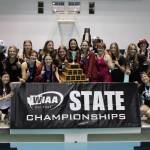 Mercer Island High Schools girls first-place 3A state swim and dive team. Courtesy photo