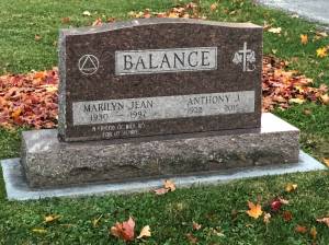 Earlier this fall, this tombstone captured my attention. It marked the final resting place for a family by the name of Balance. (Courtesy photo)
