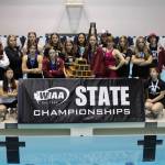 Mercer Island High Schools girls swim and dive squad was named the Washington Interscholastic Activities Association (WIAA) 3A team of the month. The WIAA website notes that the Islanders dominated the 3A state swim and dive meet with the highest point total in state history with 385 points, en route to their team championship. The team won nine out of the 12 possible events at the state meet and set two state records along the way. This team is projected to have eight All-Americans and broke 10 school records this season as well. Courtesy photo