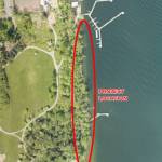 A graphic displaying the location of the Luther Burbank South Shoreline Restoration Project. Courtesy of the city of Mercer Island