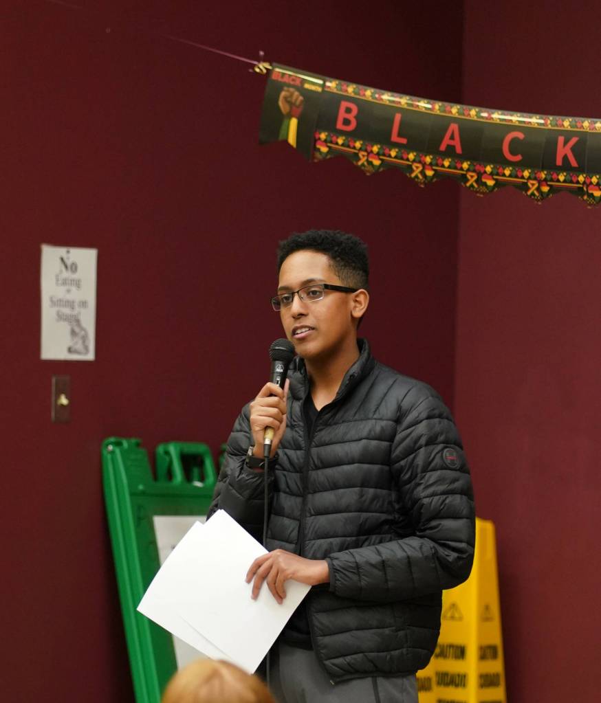 Tewodros Sanchez-Alemu organized the BSU dinner and discusses growing up on Mercer Island and finding comfort with BSU. Photo courtesy of Beniam Yetbarek