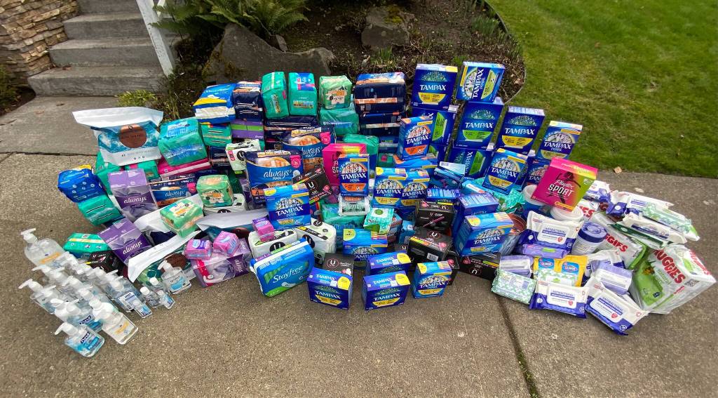 Pictured is a batch of products collected through The Maroon Project. Courtesy photo