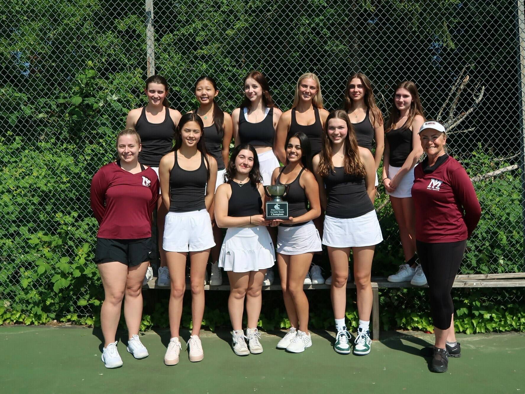 Mercer Island High Schools girls tennis team. Courtesy photo