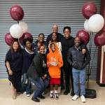 Panel participants and Black Student Union advisers join together after the Mercer Island High School community event on May 22. Photo courtesy of Soyun Chow