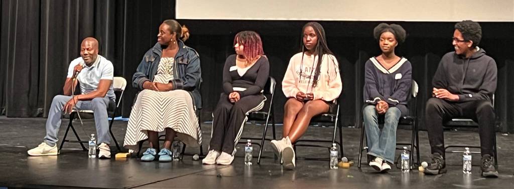 Tari Jones speaks during the panel discussion. Photo courtesy of Soyun Chow