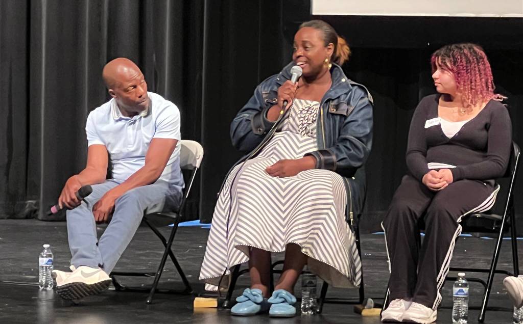Mellissa Hill speaks during the panel discussion. Photo courtesy of Soyun Chow