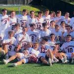 Mercer Island High Schools boys lacrosse team beat Bellevue High School, 11-7, to notch the 3A state championship on May 27 at the Starfire Sports Complex in Tukwila. Photo courtesy of the Mercer Island School District