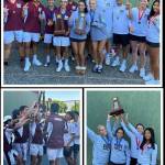 Mercer Island High Schools boys and girls tennis players each topped second-place Lakeside for dual team crowns and also snagged a pair of first-place doubles victories at the 3A state championships on May 26-27 at the Vancouver Tennis Center. Photos courtesy of the Mercer Island School District