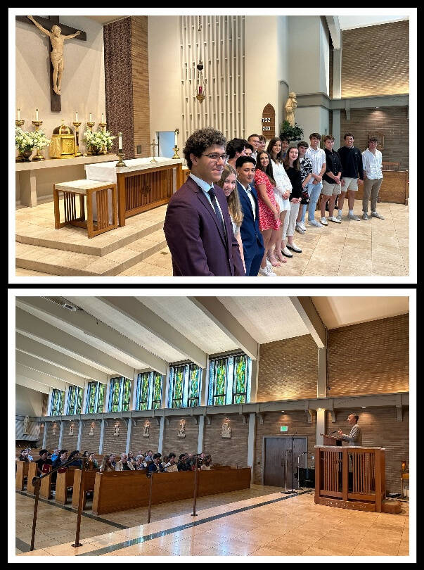 The annual interfaith baccalaureate service for Mercer Island High School graduates-to-be was held at St. Monica Catholic Church on June 11. The keynote speaker was Rev. Michael Lee from Encounter Church. The graduation ceremony is set for 7 p.m. on June 13 at Benaroya Hall in Seattle. Photos courtesy of Greg Asimakoupoulos