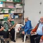 Volunteers enjoy connecting with one another once again through the afternoon.