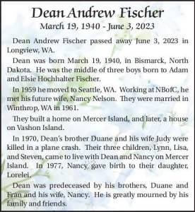 Dean Andrew Fischer | Obituary