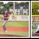 Recent Mercer Island High School graduates Austin Cupic (left) and Marques Abulhosn are sharpening their baseball skills this summer as members of the Dickenson, North Dakota-based Badland Big Sticks. The team plays in the Independent League, which consists of eight teams located in North Dakota, South Dakota, Wyoming, Nebraska and Idaho. Next season, Cupic will play for the University of San Francisco and Abulhosn will compete for Gonzaga University. Photos courtesy of Lynn Abulhosn