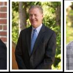 Mercer Island School Board director position No. 5 primary candidates Jody Lee, Todd White and David Figatner. Courtesy photos