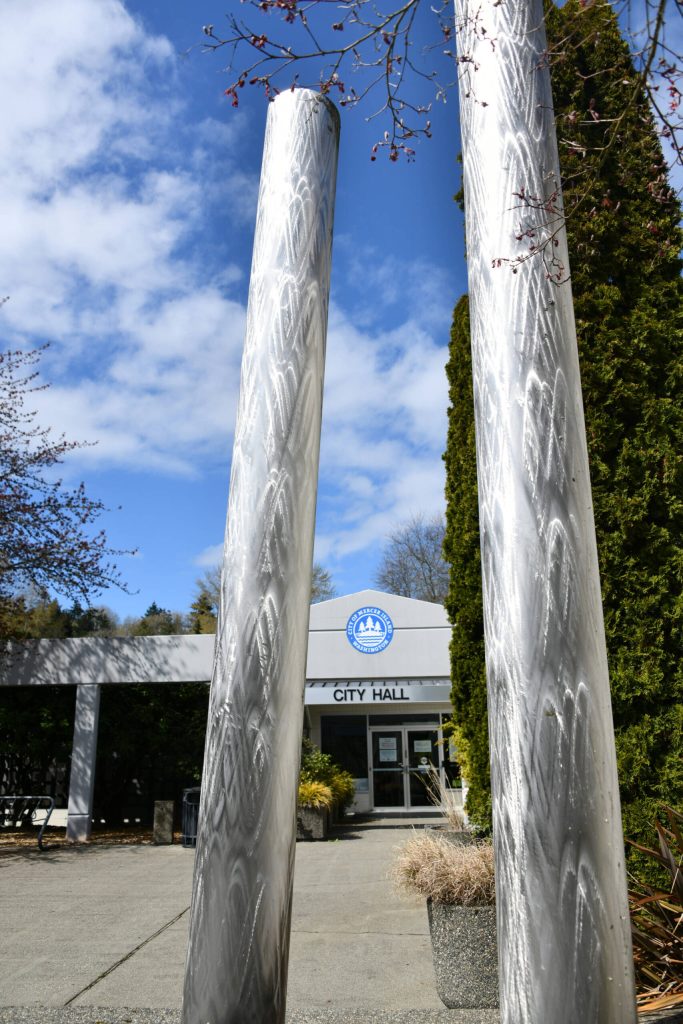 Mercer Island City Hall has been closed since April 17 after asbestos-contaminated broken tiles were discovered in the boiler room. Andy Nystrom/ staff photo