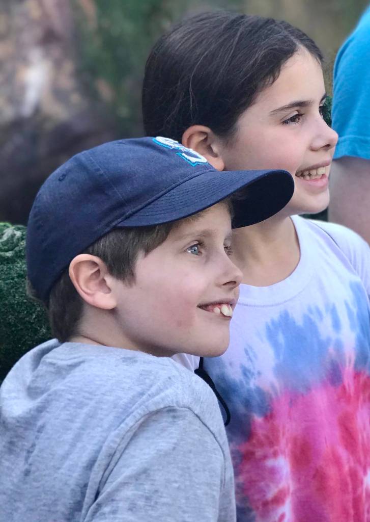 Photo courtesy of Jenny Harrington Lill
Ewan Lill, age 8, and Elena Lill, age 11, in 2017.