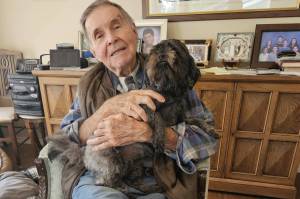 Don Strome, 94, with his dog, Minny. (Courtesy photo)