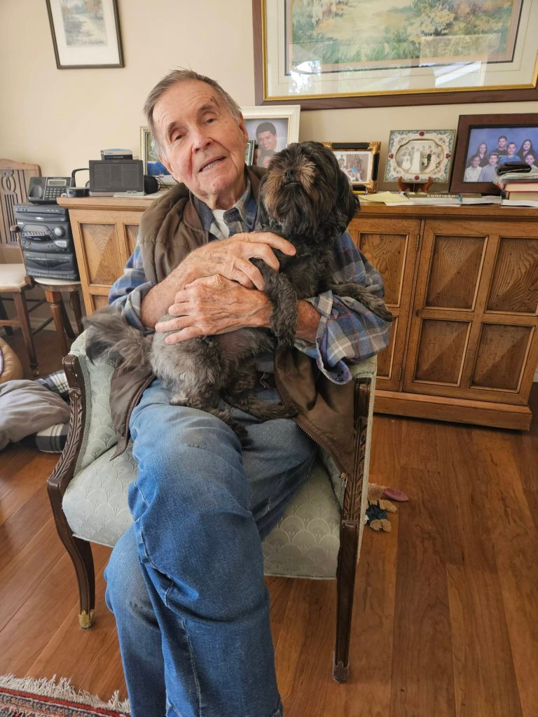 Courtesy photo
Don Strome, 94, with his dog, Minny.