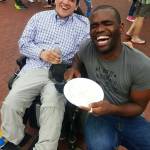 Alex Stone, left, and Siv Ngesi enjoy their time at a market in South Africa. Photo courtesy of Siv Ngesi