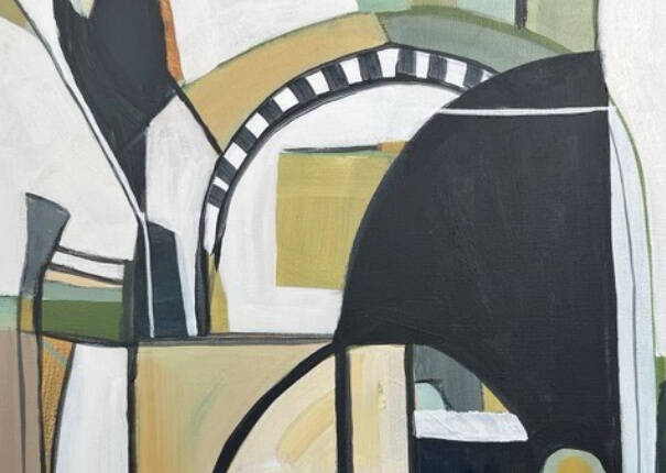 The Mercer Island First Friday Art Walk will take place from 5-8 p.m. on Oct. 6 at Clarke & Clarke Art + Artifacts, 7605 SE 27th St. #105, and other venues. The opening night of its annual Small Works art show will feature Marilyn Bergstrom, Lindsey Carr, Diana Grant, Noble Golden, Jan Tervonen and others. Pictured is Grants Lost in Venice, which is acrylic and charcoal on canvas. Other participating venues are Aljoya, Suzanne Zahr, Realogics Sothebys, Barrels Wine Bar, John L Scott, Caldwell Banker Bain and MIVAL Gallery. For information, email ginclarke45@gmail.com or call 206-232-4456. Courtesy photo