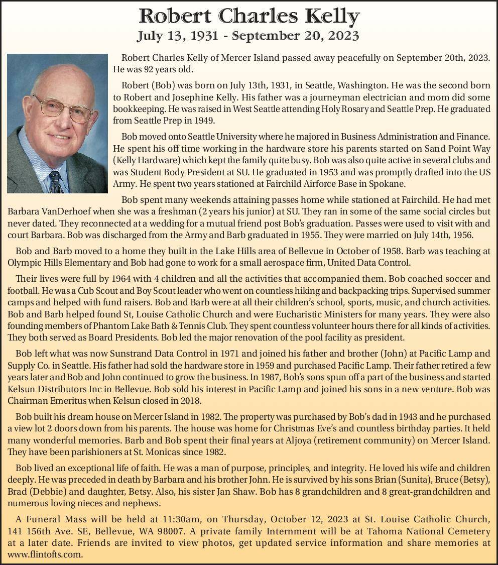 Robert Charles Kelly | Obituary