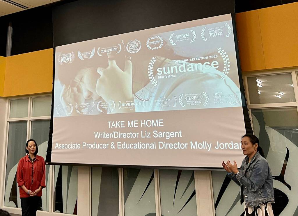 Take Me Home writer and director Liz Sargent and associate producer/educational director Molly Jordan discuss their film with the Mercer Island community. Courtesy photo