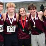 MIHS medal winners are, from left to right, Owen Powell, Matthew Lawrence, Victoria Rodriguez, Bodie Thomas and Sophia Rodriguez. Photo courtesy of Aaron Koopman