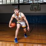 Northwest Yeshiva High Schools starting sophomore center Sam Chernicoff. Photo courtesy of Mason Kelley