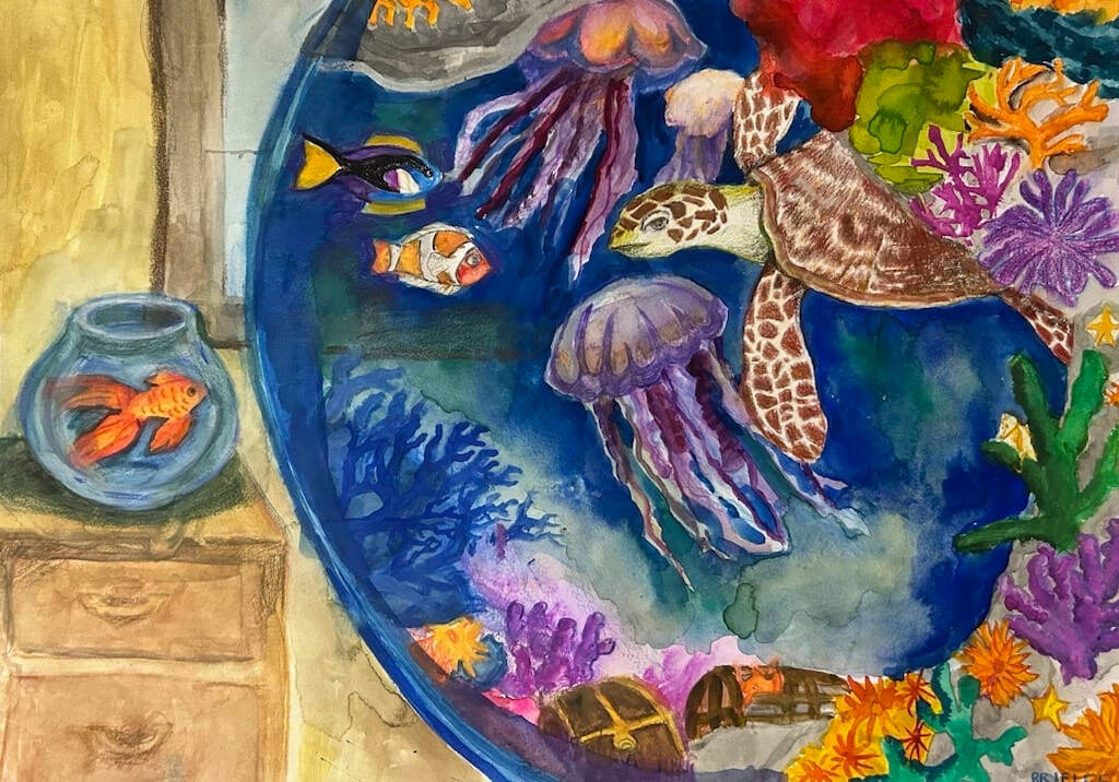 Brielle Pyeuns Dream Big! won first place in Visual Arts Middle School. Courtesy of the Mercer Island School District