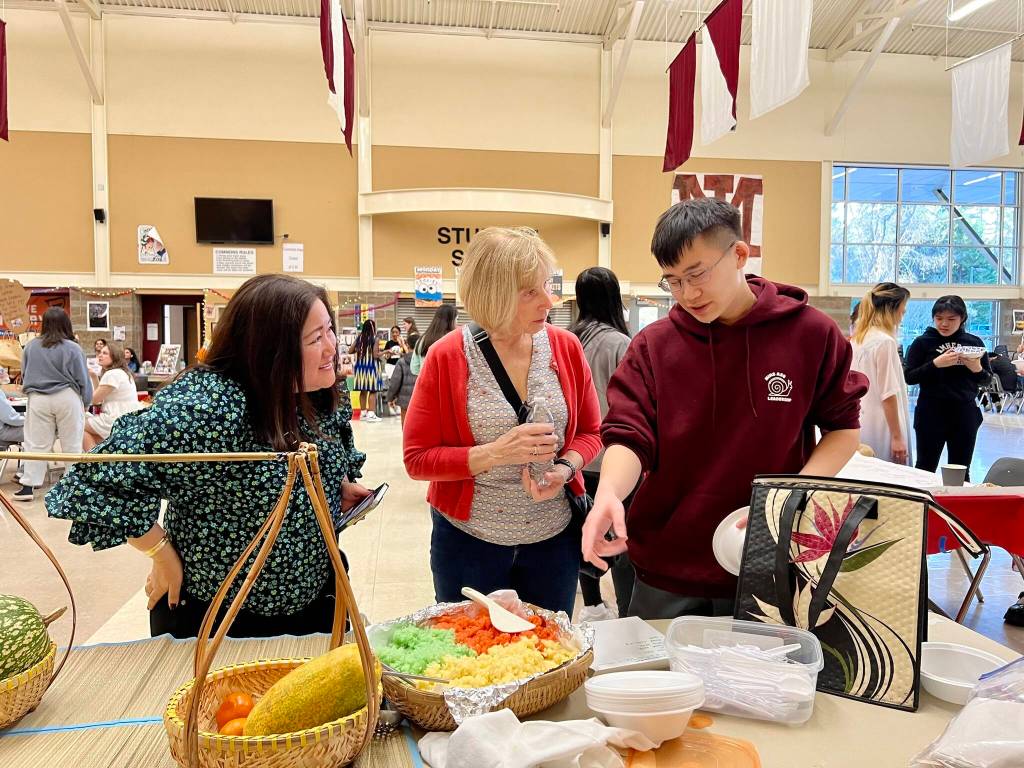 A celebration of diversity filled the Mercer Island High School commons during the schools Cultural Fair on the evening of March 16. It was a special time for various cultures to step into the spotlight and for attendees to present their experiences and learn about whats occurring in others lives and their familys histories. On tap at the fair were participants representing Kenya, Ethiopia, Vietnam, China, South Korea, Latin America, South Asia and more. Stories, food and entertainment abounded at the event. Courtesy photo