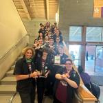 Mercer Island High Schools Robotics Club notched the Judges Award for overall recognition at the first robotics competition of the year at Bonney Lake High School on a recent weekend. Additionally, Chantel Torrey is one of several finalists for the Woody Flowers Award for the top robotics adviser, which will be revealed later this year in Houston, Texas. Photo courtesy of the Mercer Island School District