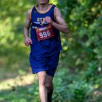 Northwest Yeshiva High School junior Eli Khaimov tackles the 5K cross country course during a 1B SeaTac League meet last Sept. 20 at Seward Park in Seattle. Photo courtesy of Patrick Krohn.
