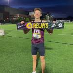 Mercer Island High School junior Owen Powell broke a 21-year-old national high school record in the 1,000-meter race on April 20 at the Oregon Relays. Powell notched a time of 2:23.22 breaking Bobby Curtis mark of 2:24.79 in 2003  at University of Oregons Hayward Field in Eugene. Photo courtesy of the Mercer Island School District