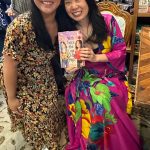 From left to right, Julia Johnson (former editorial assistant at Katherine Tegen Books/HarperCollins) and Justina Chen (author of With Twice the Love, Dessie Mei) visit at Chens May 7 book launch at Island Books on Mercer Island. It was a standing-room-only, sold-out event celebrating the release of Chens debut middle grade novel. Chen is a past winner of the Asian Pacific American Literature Award. Courtesy photo