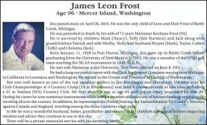 James Leon Frost | Obituary