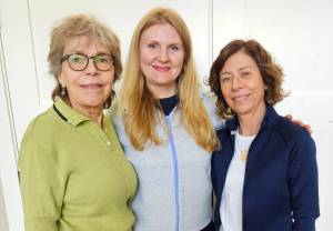 From left: Sue Colbourne, Nataliya Lukyanova, Daria Absher. (Courtesy photo)