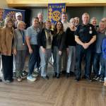Rotary members and guests gather with fellow Rotarian and retiring Mercer Island Police Department Chief Ed Holmes on June 4 at the Mercer Island Community and Event Center. Courtesy photo
