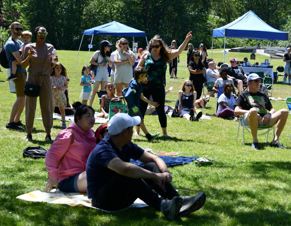 Attendees dance to Hit Explosion. Andy Nystrom/ staff photo