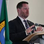 Mercer Island Judge Jeff Gregory discusses the current trends of the justice system on and around Mercer Island at the Rotary Club of Mercer Islands meeting on Oct. 3 at the Mercer Island Community and Event Center. Andy Nystrom/ staff photo
